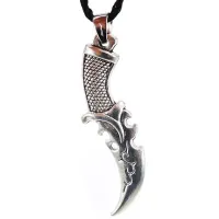 Амулет Нож 55х13мм, металл A121-75