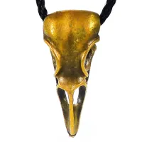 Амулет Череп Ворона 30х14мм, металл A125-86