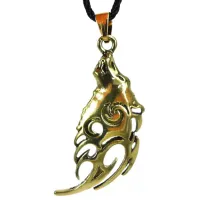 Амулет Волк 45х17мм, металл A125-88