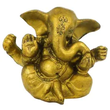 Ганеш под бронзу, фигурка 5см M101-2