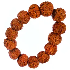 Браслет из семян Рудракши,15мм V109-70