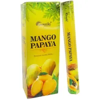 Благовония шестигранники масала Aromatika Mango Papaya МАНГО ПАПАЙЯ блок 6 штук