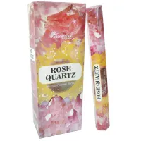 Благовония шестигранники масала Aromatika Rose Quartz Розовый Кварц блок 6 штук