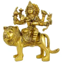 Дурга статуэтка бронза 125*115*46мм IB02-01