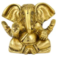 Ганеша статуэтка бронза 75*90*47мм IB03-10