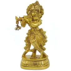 Кришна статуэтка бронза 125*58*31мм IB09-03