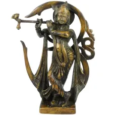 Кришна статуэтка бронза 221*162*53мм IB09-05