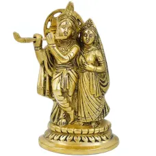 Кришна и Радха статуэтка бронза 145*82*55мм IB09-06