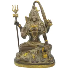 Шива статуэтка бронза 235*160*105мм IB17-03