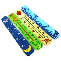 Подставка под благовония Лыжа цветная дер. в ассорт. 26 см N1