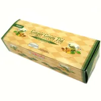 Благовония шестигранники SARATHI Ginger Green Tea Имбирь Зеленый чай блок 6 штук