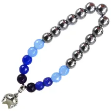 Браслет Ковбойский, металл, камень,8мм BA210337-0190