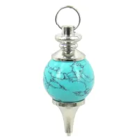 Маятник Бирюза D2см L4см камень M817-02