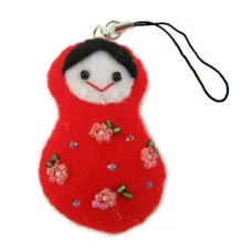 Брелок Бабайка фетровый матрешка S-4074868