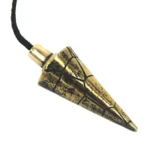Маятник № 02 Конус 36мм (рельеф камень), бронза BV22-02