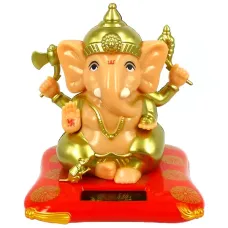 Ганеша фигурка на солн.батарее 8см, пластик K401