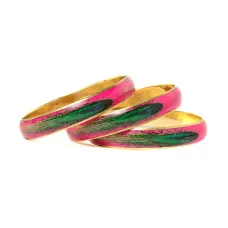 Набор браслетов с пером, металл, эмаль FB0730-143