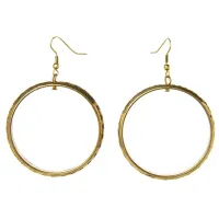 Серьги в классическом стиле, металл, d4.8 см FJ0760-342