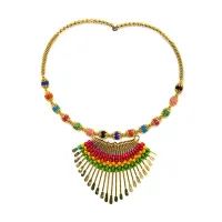 Колье, L18 см, металл FK0730-091