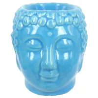 Аромалампа Будда 7,5 см голубая, керамика M673-15Г