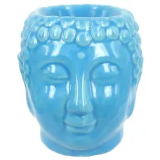 Аромалампа Будда 7,5 см голубая, керамика M673-15Г