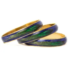 Набор браслетов с пером, металл, эмаль FB0730-147