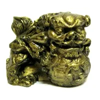 Собака Фу с жемчужиной фигурка 5х3,5см пластик E067