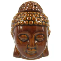 Аромалампа Будда 11 см коричневая, керамика M673-12