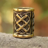 Бусина № 22 Ингуз, бронза, 12*D9мм,d 5,5мм (БР 022) BV14-22