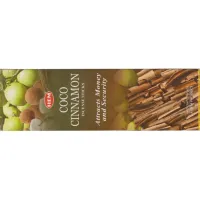 Благовония четырехгранники HEM Coconut Cinnamon КОКОС КОРИЦА блок 25 штук