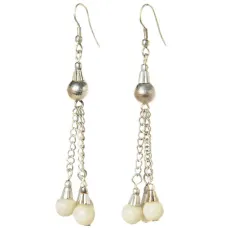 Серьги стекло, металл FJ0760-536