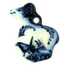 Аромакулон керамический со шнурком Гжель TA013