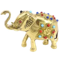 Слон статуэтка 7х9х3,5см, латунь WHC-23