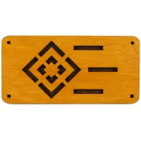 Подставка-оберег под благовония Символ волка 9х4,5 см, дерево BP010-07