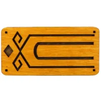 Подставка-оберег под благовония Символ Чура 9х4,5 см, дерево BP010-09