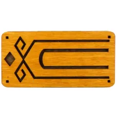 Подставка-оберег под благовония Символ Чура 9х4,5 см, дерево BP010-09