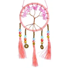 Ловец снов розовый 14см, d.6см IN0305-36