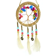 Ловец снов с натуральными камнями 14см, d.6см IN0305-37