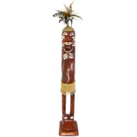 Абориген статуэтка 60х9,5см, дерево албезия IN0259-12