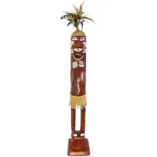 Абориген статуэтка 60х9,5см, дерево албезия IN0259-12