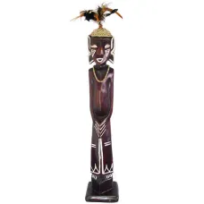 Абориген статуэтка 58х9,5см, дерево албезия IN0259-16