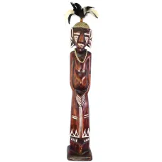 Абориген статуэтка 58х9,5см, дерево албезия IN0259-17