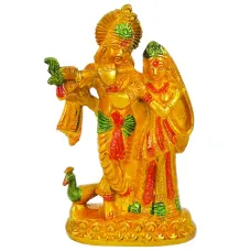 Кришна и Радха статуэтка бронза 145*90*35мм SSBH-030