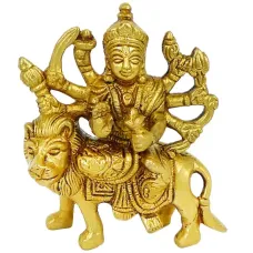 Дурга статуэтка бронза 105*90*34мм SSBH-121