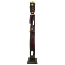 Абориген статуэтка 34х7см, дерево албезия IN0259-20