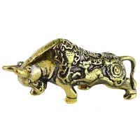 Статуэтка Денежный Бык 40*20мм, бронза KB05-91