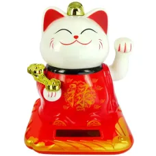 Манеки Неко фигурка на солн.батарее 10,5см, пластик KL18-2