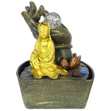 Фонтан Гуаньинь 21см полистоун N604-25