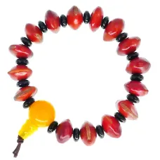 Браслет из семян Сандалового дерева,d 1,5см V109-89