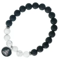 Браслет с подвеской на Просветление (Будда) камень, 8мм BX006